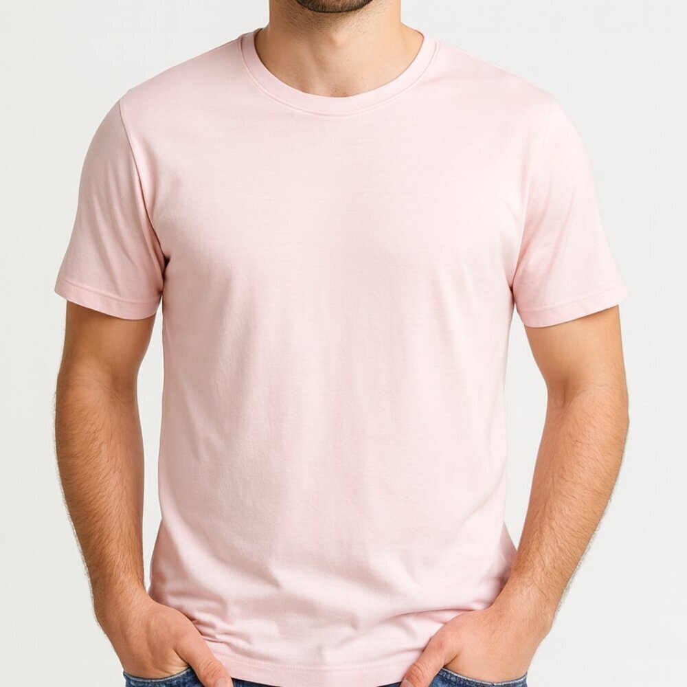 Banana Republic Pink Crew Neck Dress T-Shirt Size Medium